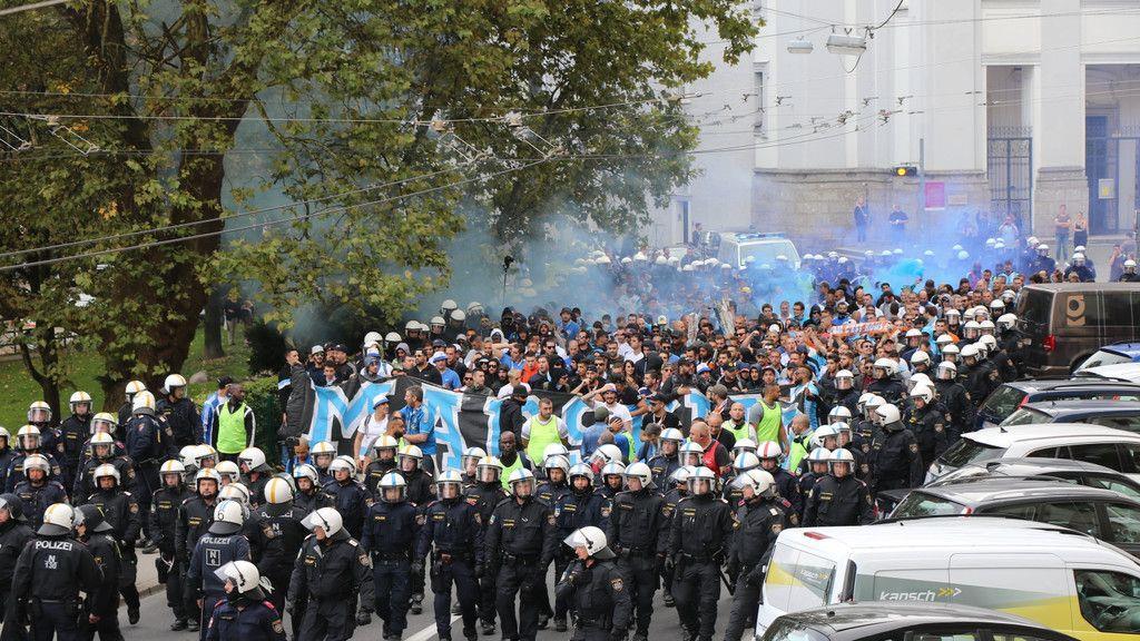 Fanmarsch Marseille vs. Red Bull Salzburg