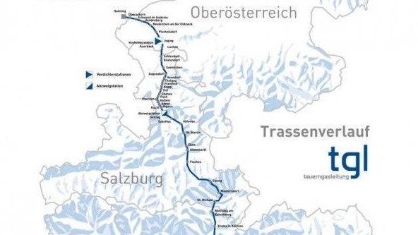 Der geplante Verlauf durch Salzburg.