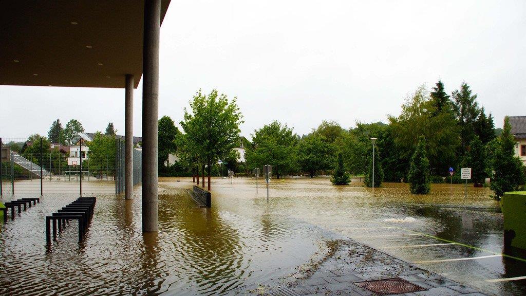 Hochwasser in Oberndorf