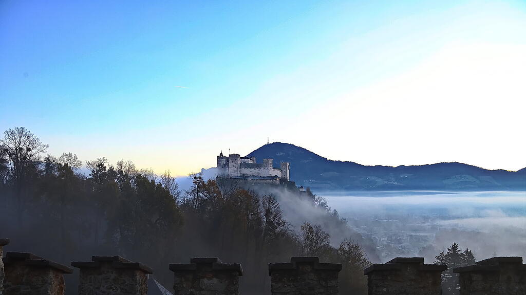 Supermond und Nebelstimmung
