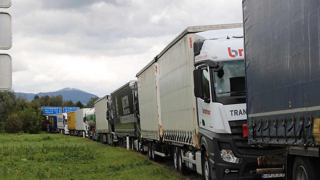Lkw, Stau, Walserberg, A1