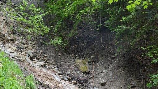 Hochwasser-Schäden in der Glasenbachklamm