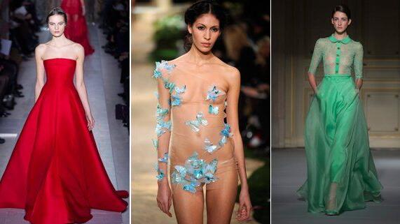 Viel nackte Haut gab es bei der Pariser Fashion Week zu sehen.