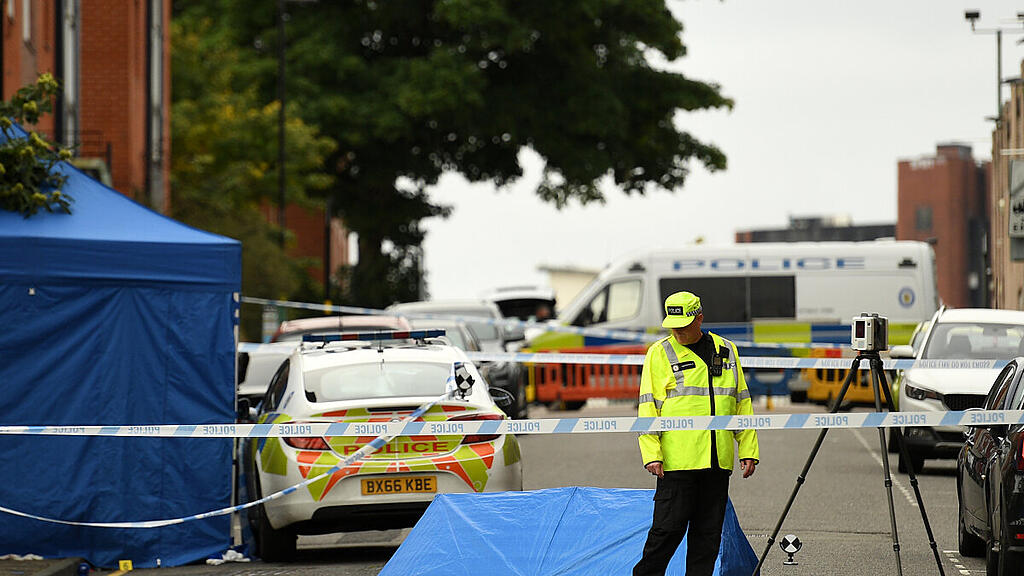 Absperrungen in der Innenstadt von Birmingham