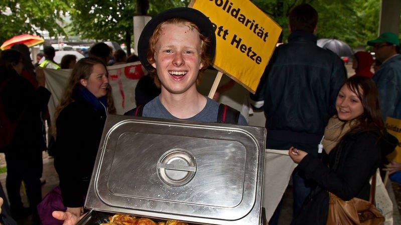 Bettler-Protestmarsch in Salzburg