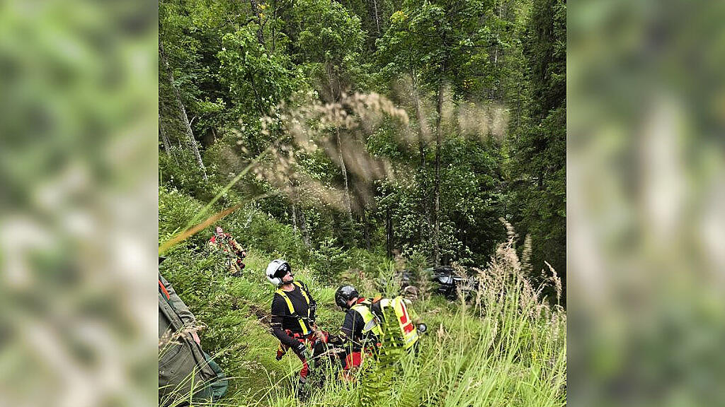 100-Meter-Absturz mit Auto in Wagrain