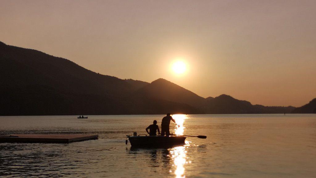 Sonnenuntergang am Fuschlsee
