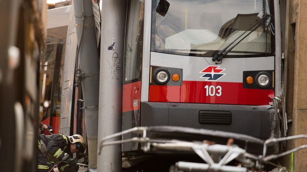 Straßenbahn entgleist in Wien