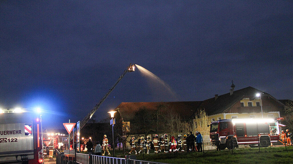 Groß-Übung der Feuerwehren in Oberndorf