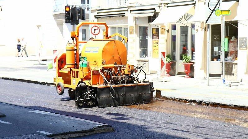 Baustelle in der Schwarzstraße