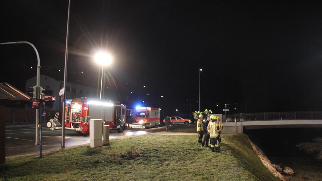 Pkw stürzt in Berchtesgadener Ache