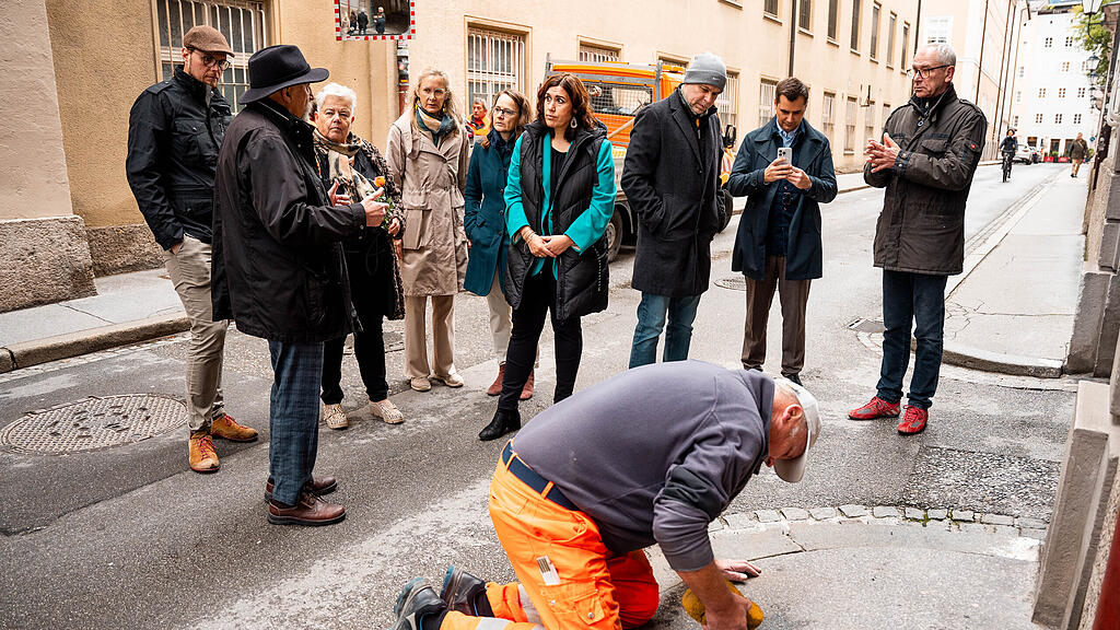 Verlegung Stolpersteine Stadt Salzburg