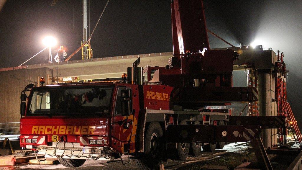 Bauarbeiten auf der A8