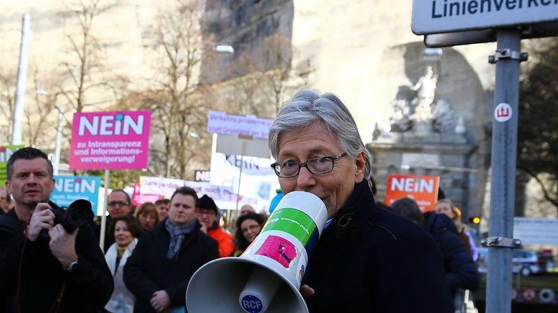 Demo gegen Mönchsberggaragen-Ausbau, I