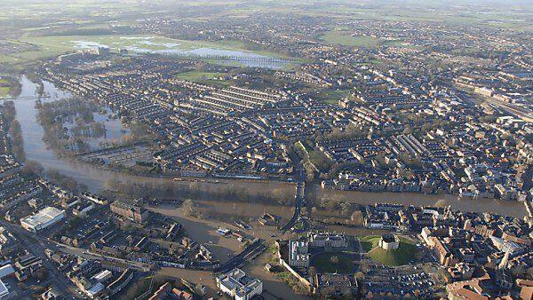 Massive Überschwemmungen in York