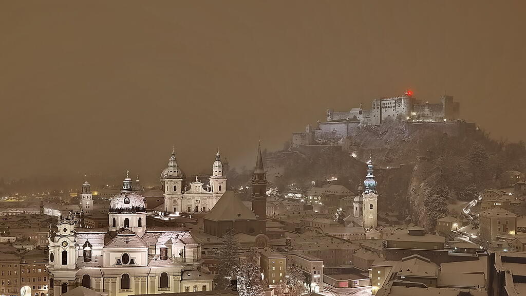 Winter in der Stadt Salzburg