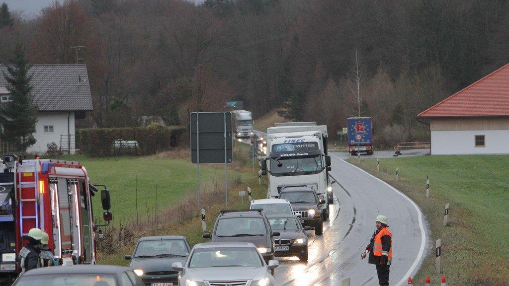 Crash auf der B20