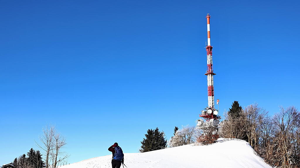 Wanderung über verschneiten Gaisberg