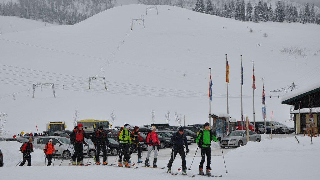 Skifahren auf der Postalm