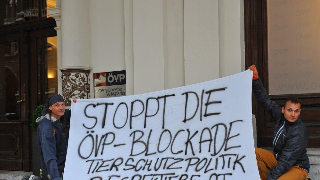 Tierschutz in die Verfassung: Protest in Wien (15.10.12)
