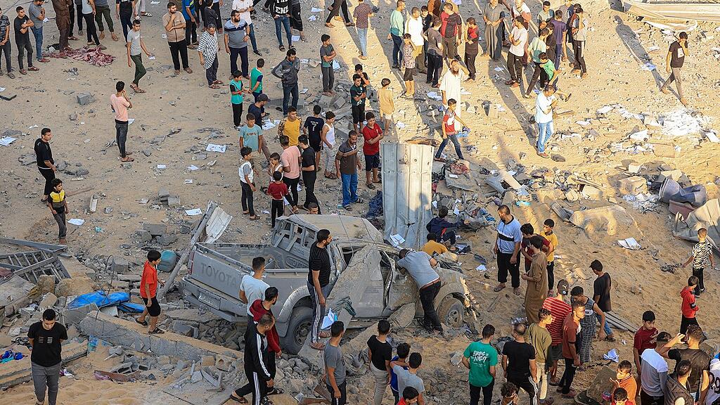 Israelischen Luftangriff im Flüchtlingslager Rafah, 16. Oktober