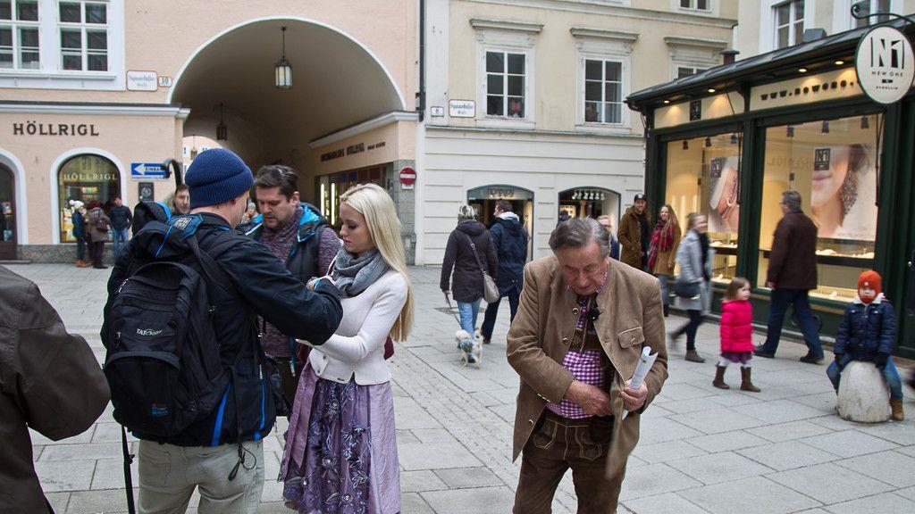 Richard Lugner auf Wahlkampftour in Salzburg II