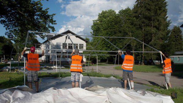 Zelte in Thalham wurden abgebaut