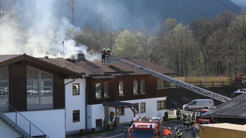 Dachstuhlbrand in Marzoll