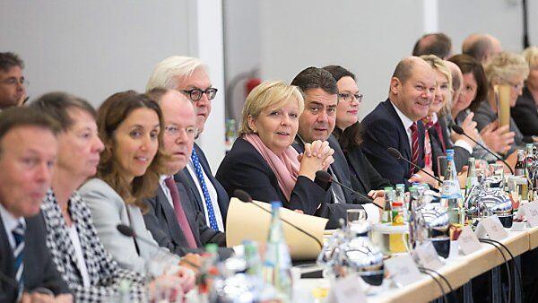SPD-Verhandlungsteam bei den Koalitionsgesprächen