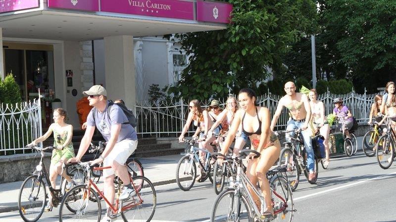 World Naked Bike Ride in Salzburg