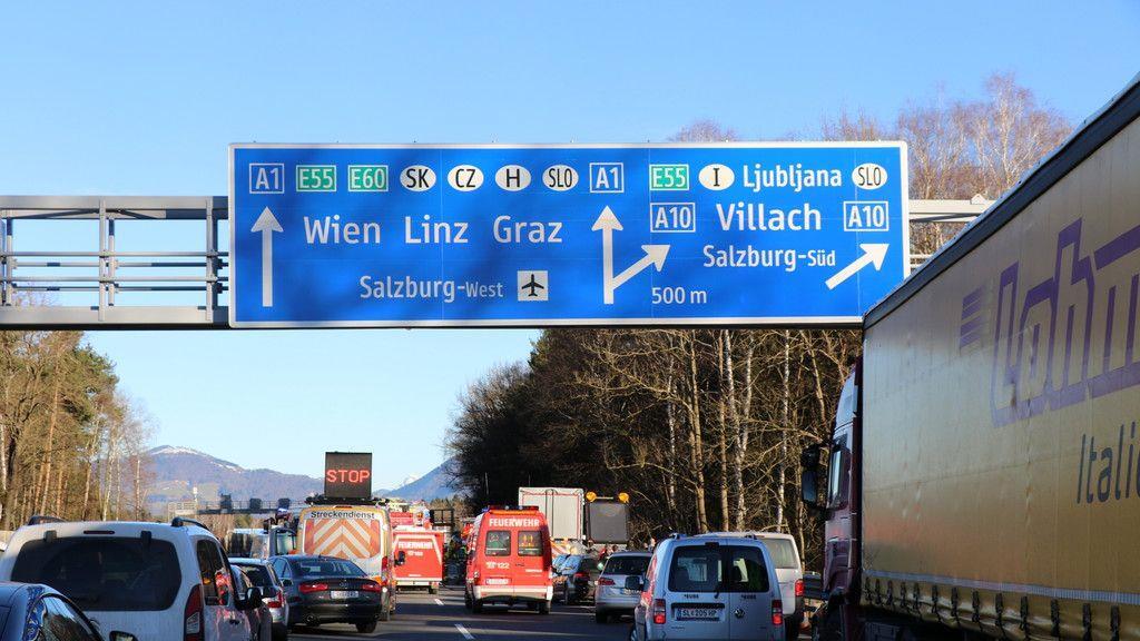 Schwerer Auffahrunfall am Walserberg