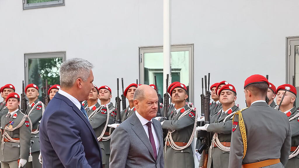 Olaf Scholz trifft Nehammer in salzburg