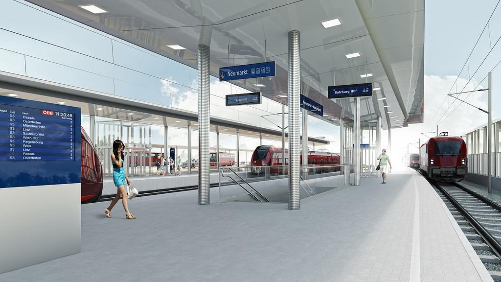 So soll der Bahnhof in Neumarkt aussehen