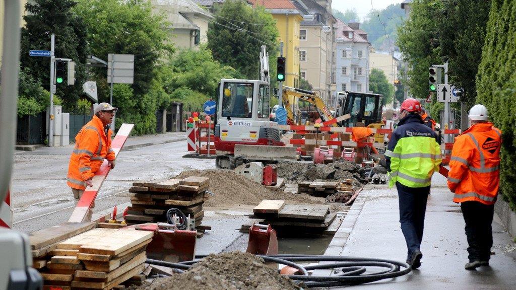 Arbeiten in der Haunspergstraße