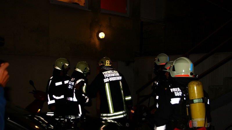 Verletzte bei Kellerbrand