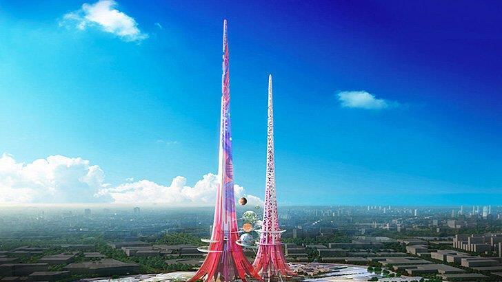 „Phoenix Towers“ - Futuristische Zwillingstürme