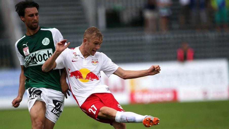 Konrad Laimer in Aktion