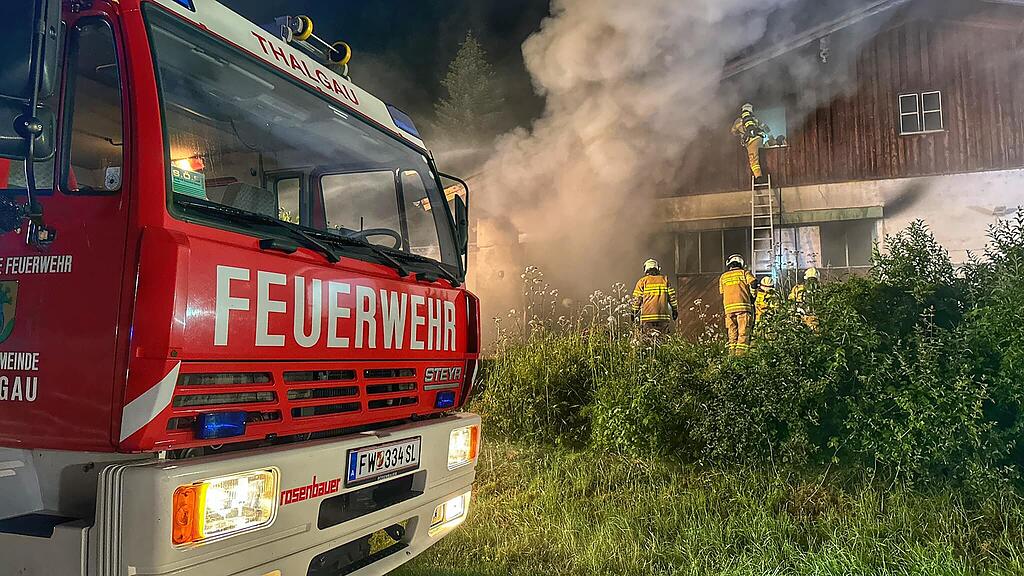 Garagenbrand in Thalgau
