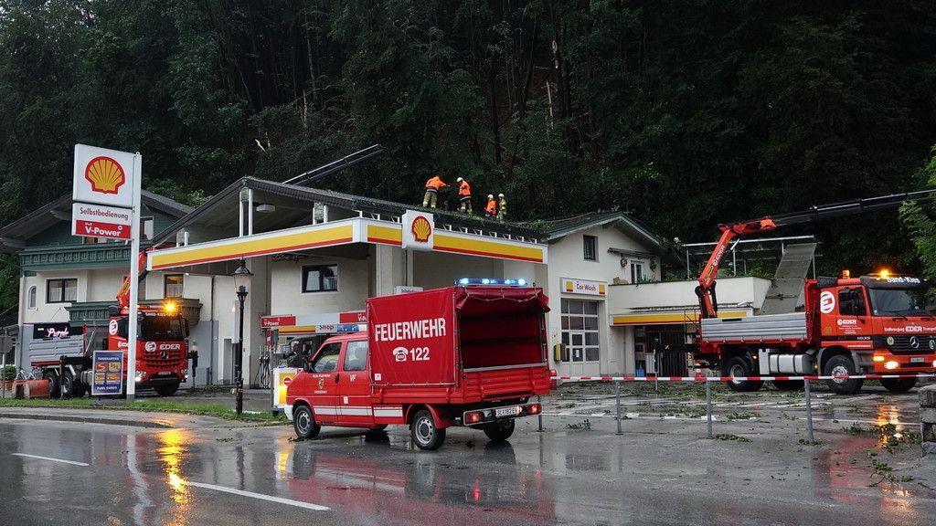Unwetter in Großgmain