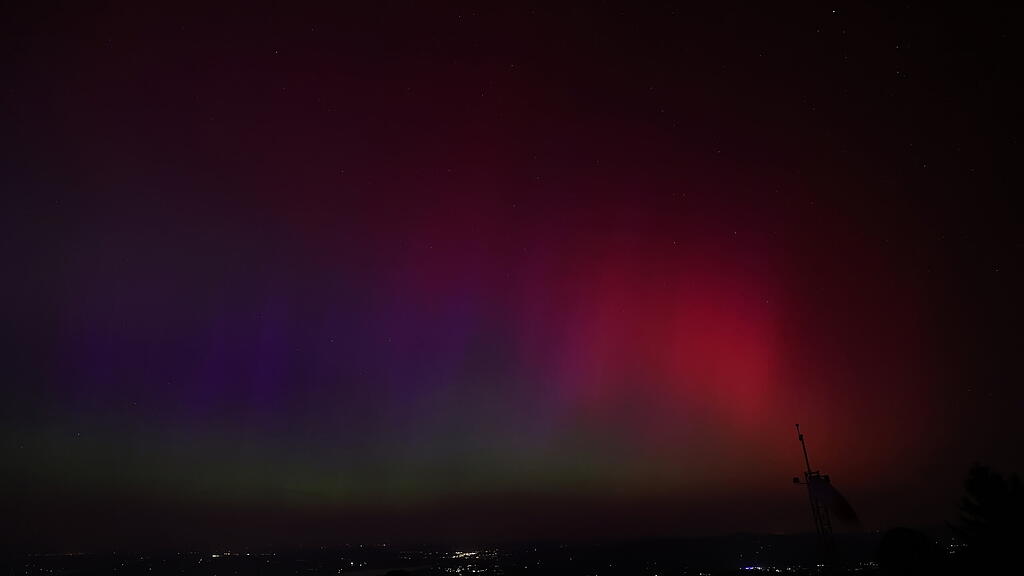Polarlichter \u00fcber Salzburg