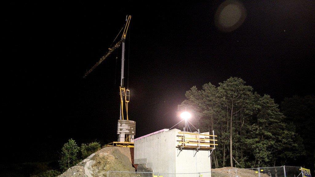 Bauarbeiten auf der A8