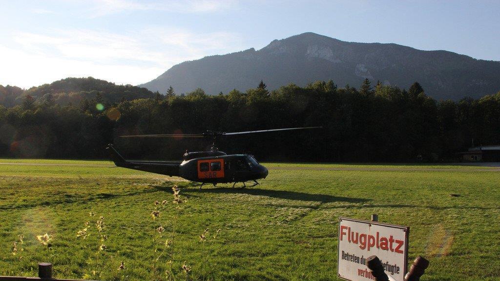 Segelflugzeug in Baumkronen