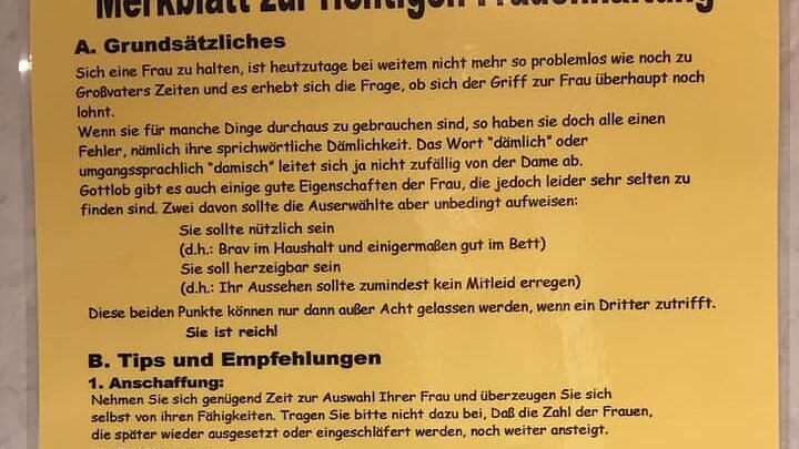 Ein Spaß eines Zeller Wirts löste eine Sexismusdebatte aus.