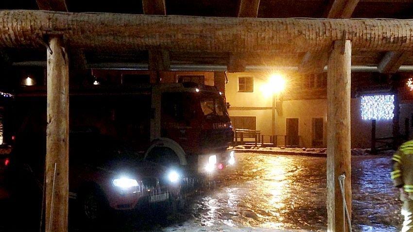 Strum: Feuerwehr Kaprun im Einsatz