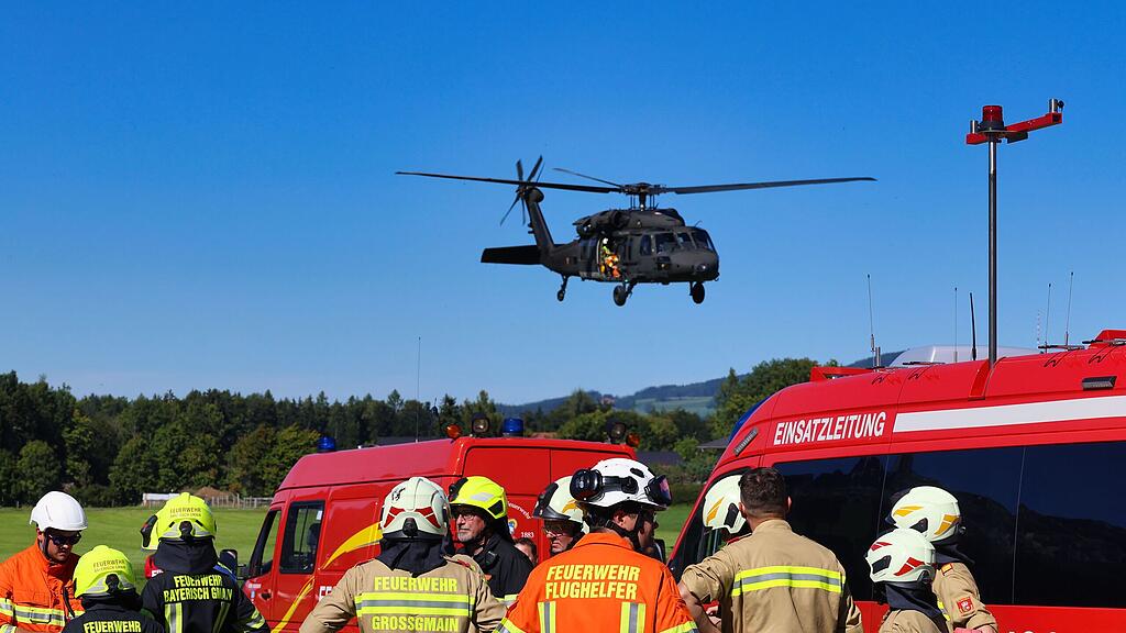 Waldbrandübung Großgmain