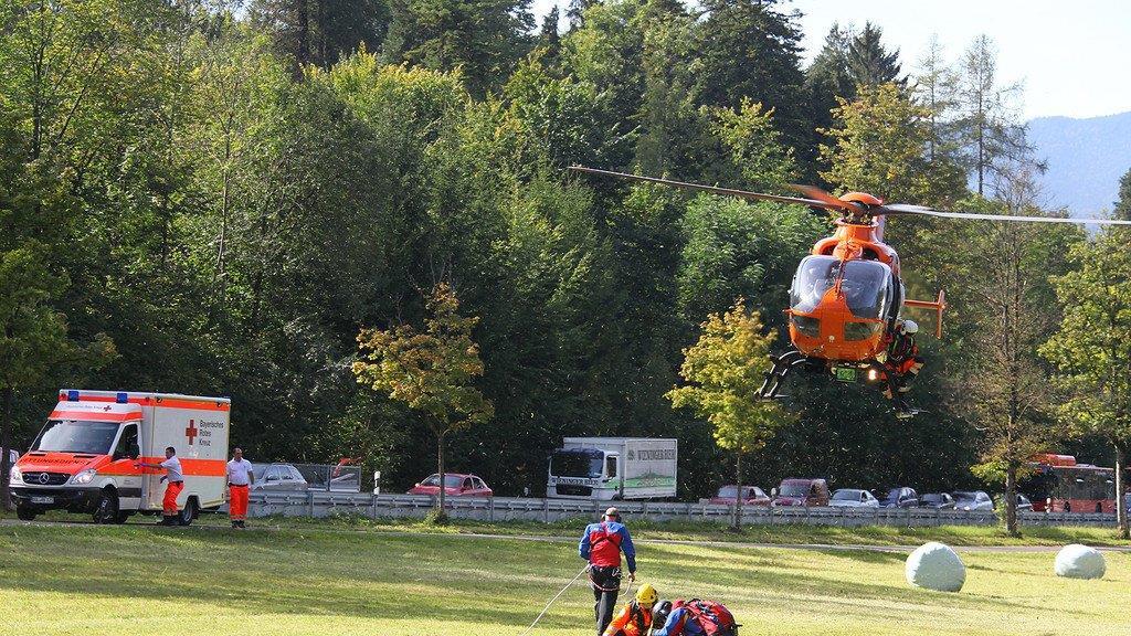 Bilder der Heli-Bergung