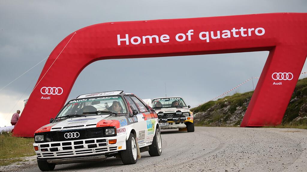 Rallye-Boliden auf der Postalm.