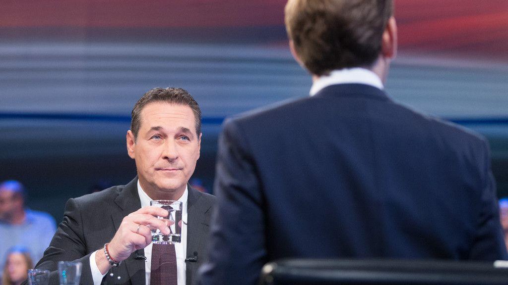 TV-Duell ORF Strache vs Kurz