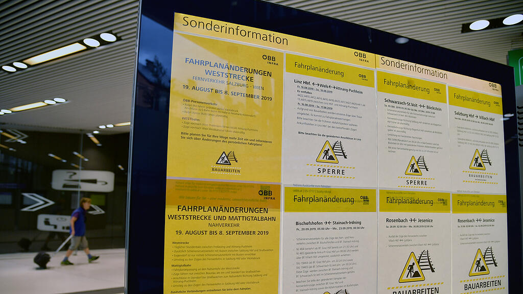 ÖBB, Baustelle, Zug