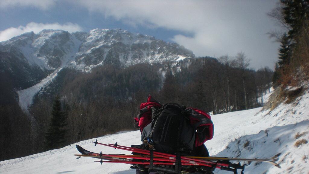 Michael Bübl dokumentierte den Aufstieg im Februar 2011 auf den Schneeberg mit der Kamera.